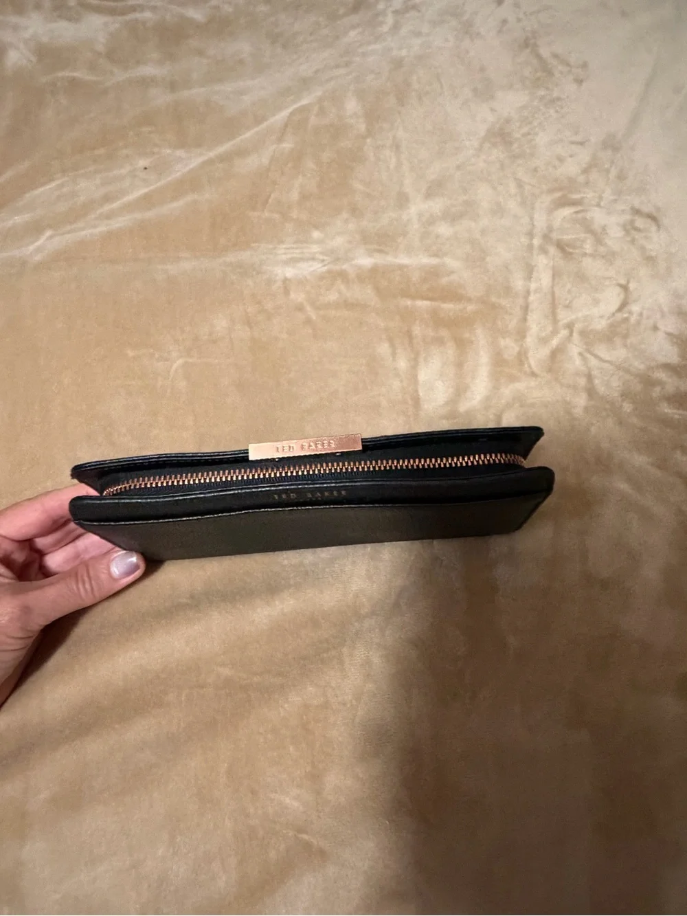 Ted Baker Jade Sunken Zip Matinee Leather Continental Wallet